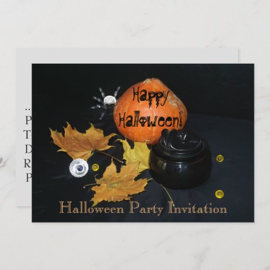 Halloween decor kaart (Voorkant / Achterkant)