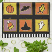 Halloween Decor keukenhanddoek (Gevouwen)