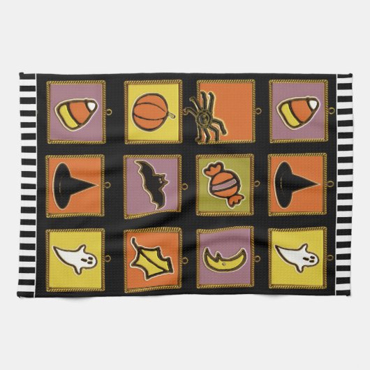 Halloween Decor keukenhanddoek (Horizontaal)