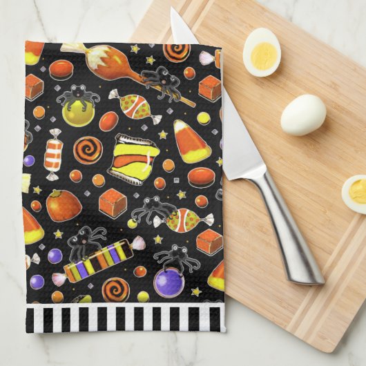 Halloween Decor keukenhanddoek (Quarter Fold)