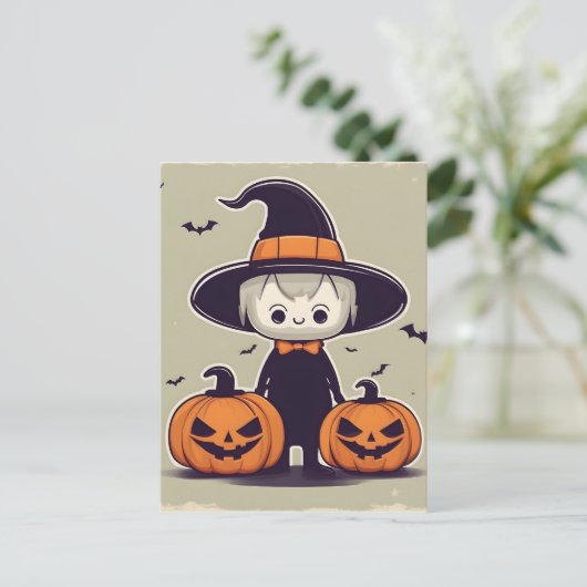 Halloween decor ontwerp briefkaart (Staand voorkant)