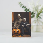Halloween decor ontwerp briefkaart (Staand voorkant)
