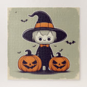Halloween decor ontwerp legpuzzel (Verticaal)