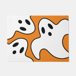 Halloween Decor Oranje Black Doormat Deurmat