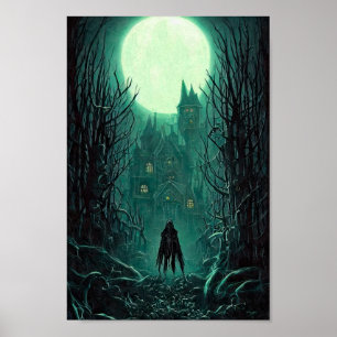 Halloween Decor Poster Creepy Ghoul