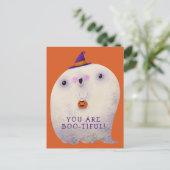 Halloween Decor Trick or treat Schattige Spooky Gh Briefkaart (Staand voorkant)