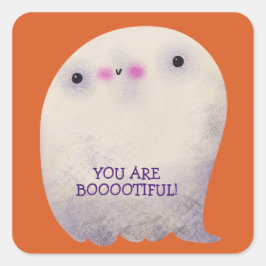 Halloween Decor Trick or treat Schattige Spooky Gh Vierkante Sticker