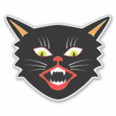  Halloween Decoratie Black Cat III Sticker (Voorkant)