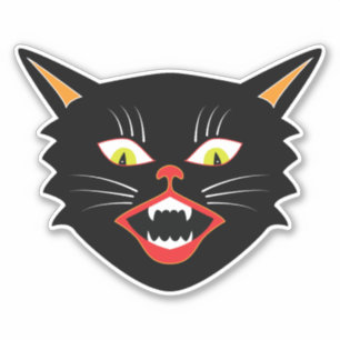  Halloween Decoratie Black Cat III Sticker