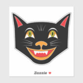  Halloween Decoratie Black Cat IV Sticker (Vel)