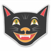  Halloween Decoratie Black Cat IV Sticker (Voorkant)