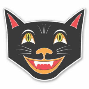  Halloween Decoratie Black Cat IV Sticker