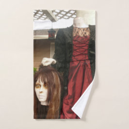 Halloween decoratie gotische hoofdloze dame bad handdoek