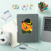 Halloween Decoratie Jack o' Lantern Sticker (iPad Cover)