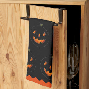 Halloween decoratie keukendoek theedoek