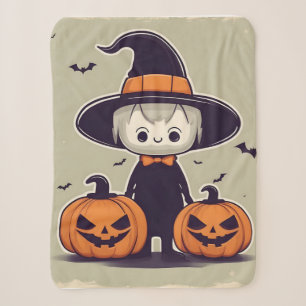 Halloween decoratie ontwerp sherpa deken