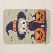 Halloween decoratie ontwerp sherpa deken (Voorkant (horizontaal))
