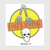 Halloween Decoratie Skelet en Schedel Sticker (Vel)