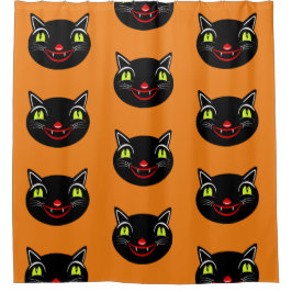  Halloween Decoratie Zwart Cat I Douchegordijn