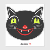  Halloween Decoratie Zwart Cat I Sticker (Vel)