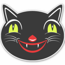  Halloween Decoratie Zwart Cat I Sticker