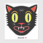  Halloween Decoratie Zwart Cat V Sticker (Vel)