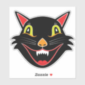  Halloween Decoratie Zwart Cat VI Sticker (Vel)