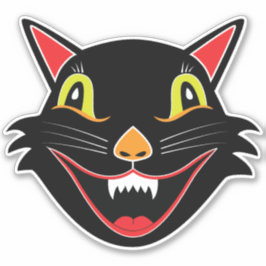  Halloween Decoratie Zwart Cat VI Sticker