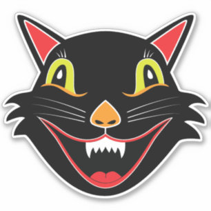  Halloween Decoratie Zwart Cat VI Sticker