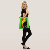  Halloween Decoratie Zwarte Kat Pompoen Tote Bag (Op model)