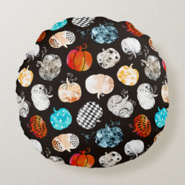 Halloween decoratieve pompoen patroon rond kussen