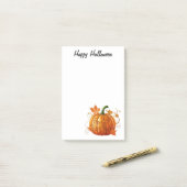 Halloween decoratieve pompoen post-it® notes (Op bureau)