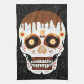 Halloween Decoration Sugar Skull Kitchen Towel Theedoek (Verticaal)