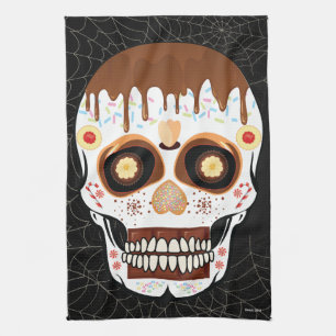 Halloween Decoration Sugar Skull Kitchen Towel Theedoek