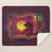 Halloween Decoration Treat of Trick Monster Sherpa Deken (Voorkant (horizontaal))