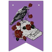 Halloween Decorations Raven, Rozen & Skull Vlaggetjes (Derde vlag)