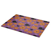 Halloween decorative Glass Cutting Board/Black Cat Snijplank (Hoek)