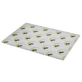 Halloween Decorative Glass Cutting Board/Black cat Snijplank (Hoek)