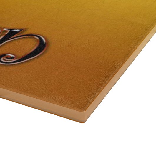 Halloween decorative Glass Cutting Board/Black Cat Snijplank (Hoek)