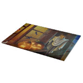 Halloween Decorative Glass Cutting Board/Ghost Snijplank (Hoek)