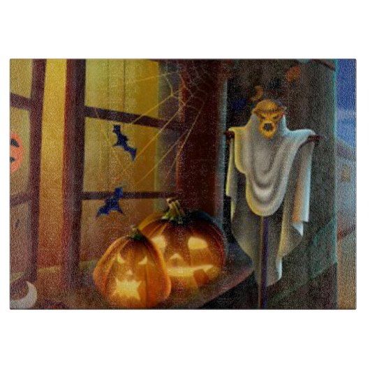 Halloween Decorative Glass Cutting Board/Ghost Snijplank (Voorkant)