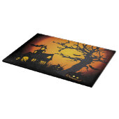 Halloween decorative Glass Cutting Board/Haunted Snijplank (Hoek)
