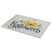 Halloween Decorative Glass Cutting Board/Pumpkin Snijplank (Hoek)