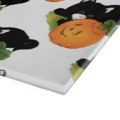 Halloween Decorative Glass Cutting Board/Pumpkins Snijplank (Hoek)