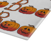 Halloween Decorative Glass Cutting Board/Pumpkins Snijplank (Hoek)