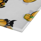 Halloween Decorative Glass Cutting Board/Pumpkins Snijplank (Hoek)