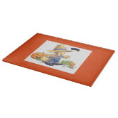 Halloween Decorative Glass Cutting Board/Scarecrow Snijplank (Hoek)