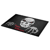 Halloween Decorative Glass Cutting Board/Skull Snijplank (Hoek)