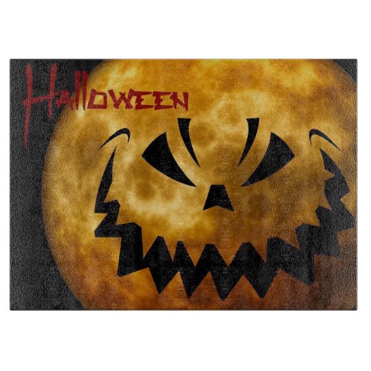 Halloween Decorative Glass Cutting Board Snijplank (Voorkant)