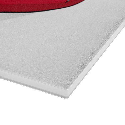 Halloween Decorative Glass Cutting Board/Teeth Snijplank (Hoek)